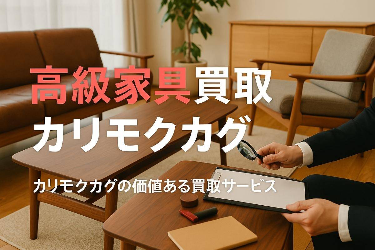 カリモクカグをお得に売るための秘訣！高級家具買取市場での価値について