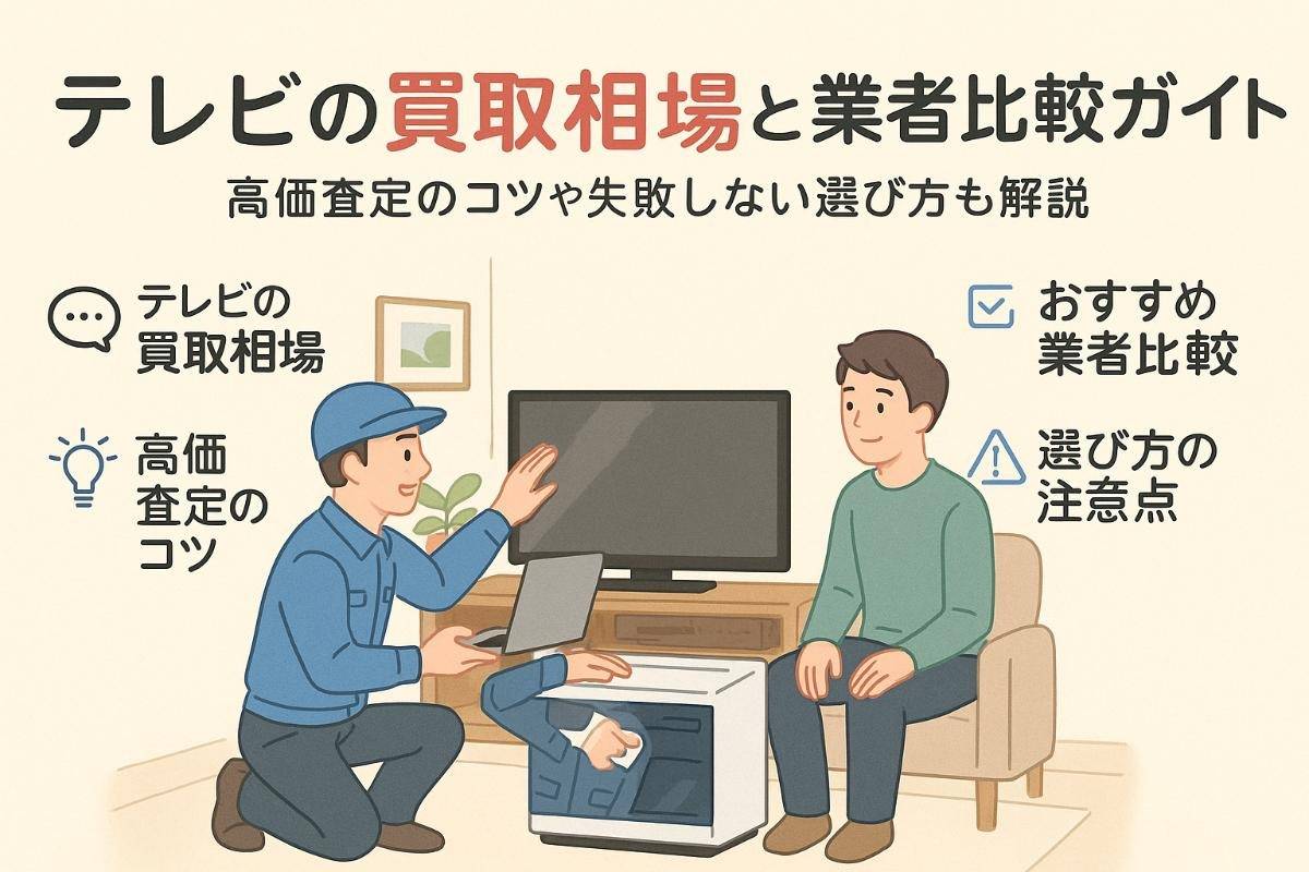 テレビの買い取り相場とおすすめ業者比較｜高価査定のコツや失敗しない選び方も解説