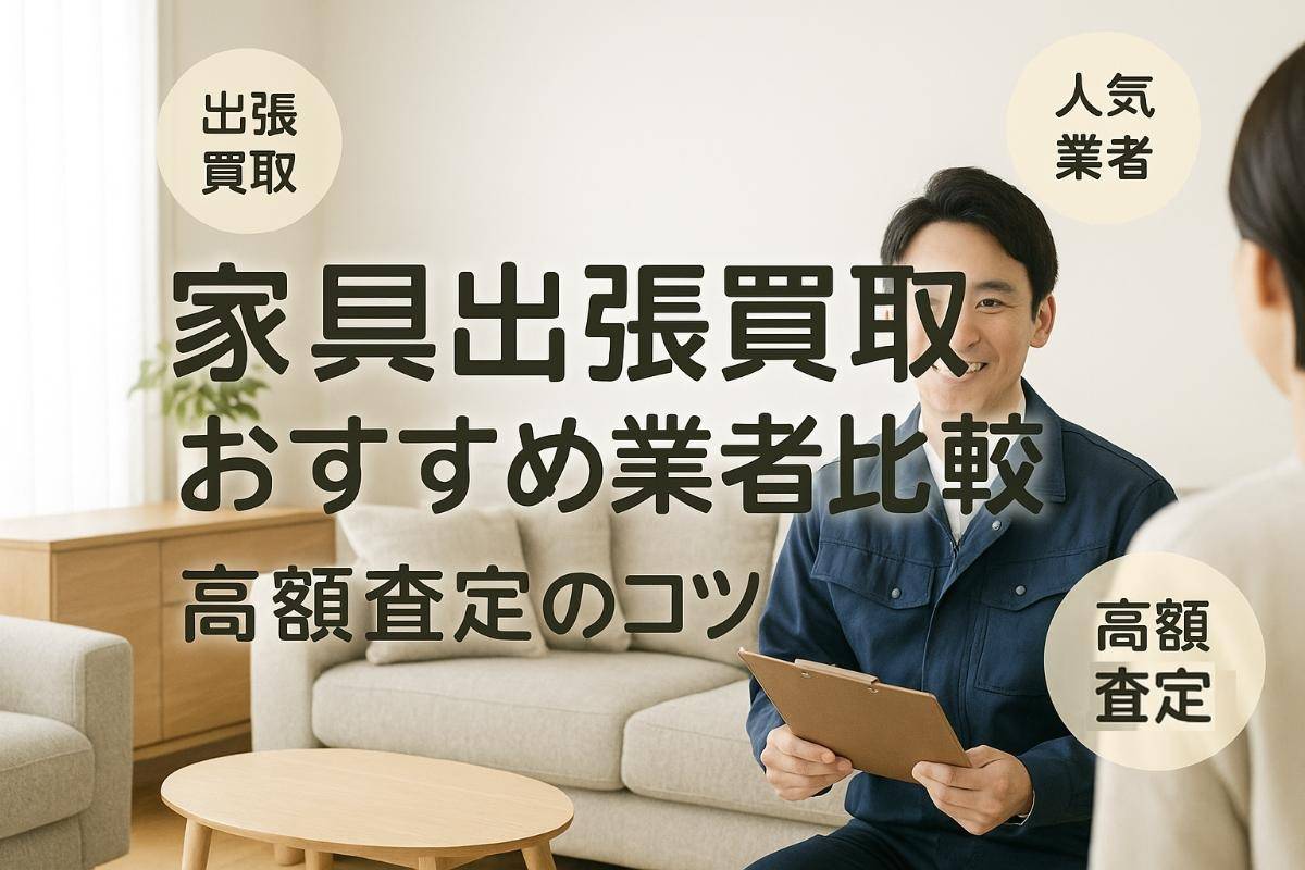 家具出張買取のおすすめ業者の比較と高額査定のコツを徹底解説