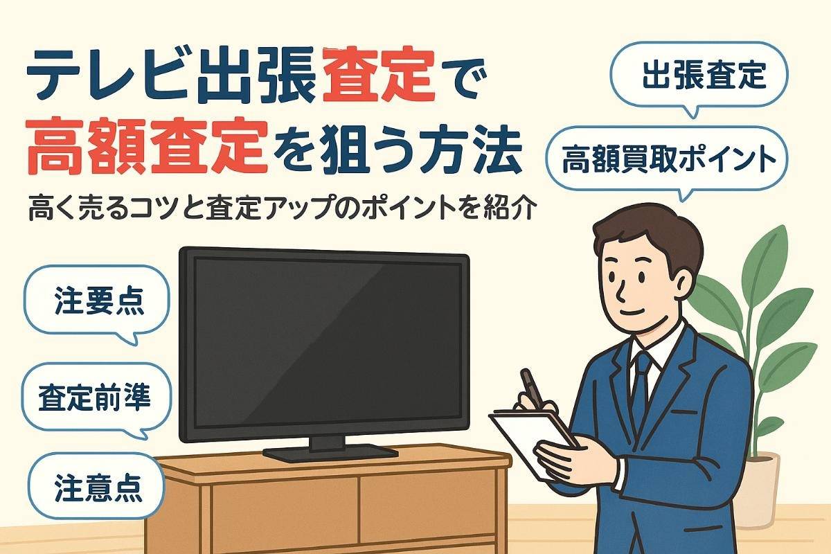 テレビの出張買取で高額査定を狙う方法を解説！申込方法から買取方法の比較まで