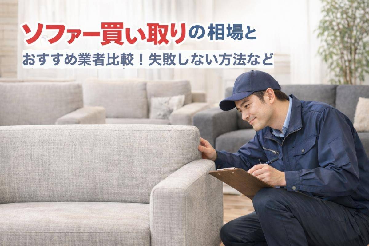 ソファー買い取りの相場とおすすめ業者比較！失敗しない方法など