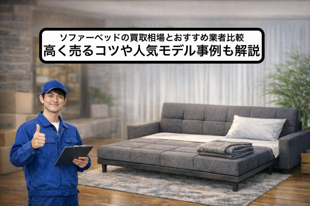 ソファーベッドの買取相場とおすすめ業者比較｜高く売るコツや人気モデル事例も解説
