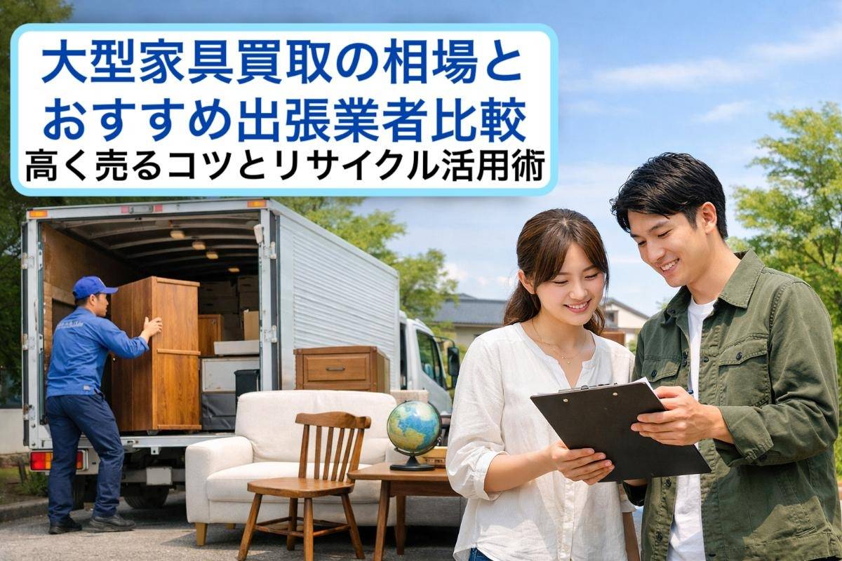 大型家具買取の相場とおすすめ出張業者比較｜高く売るコツとリサイクル活用術