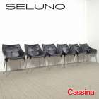 Cassina カッシーナ 246 PASSION パシオン アームチェア 6脚セット X黒本革 入荷しました！！