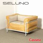 Cassina カッシーナ LC3 1人掛けソファ 限定品 フェザーパッディング キャンバス生地×Zランク本革 入荷しました！！