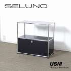 USM Haller USMハラー サイドボード ドロップダウンドア×1 ブラック 入荷しました！！